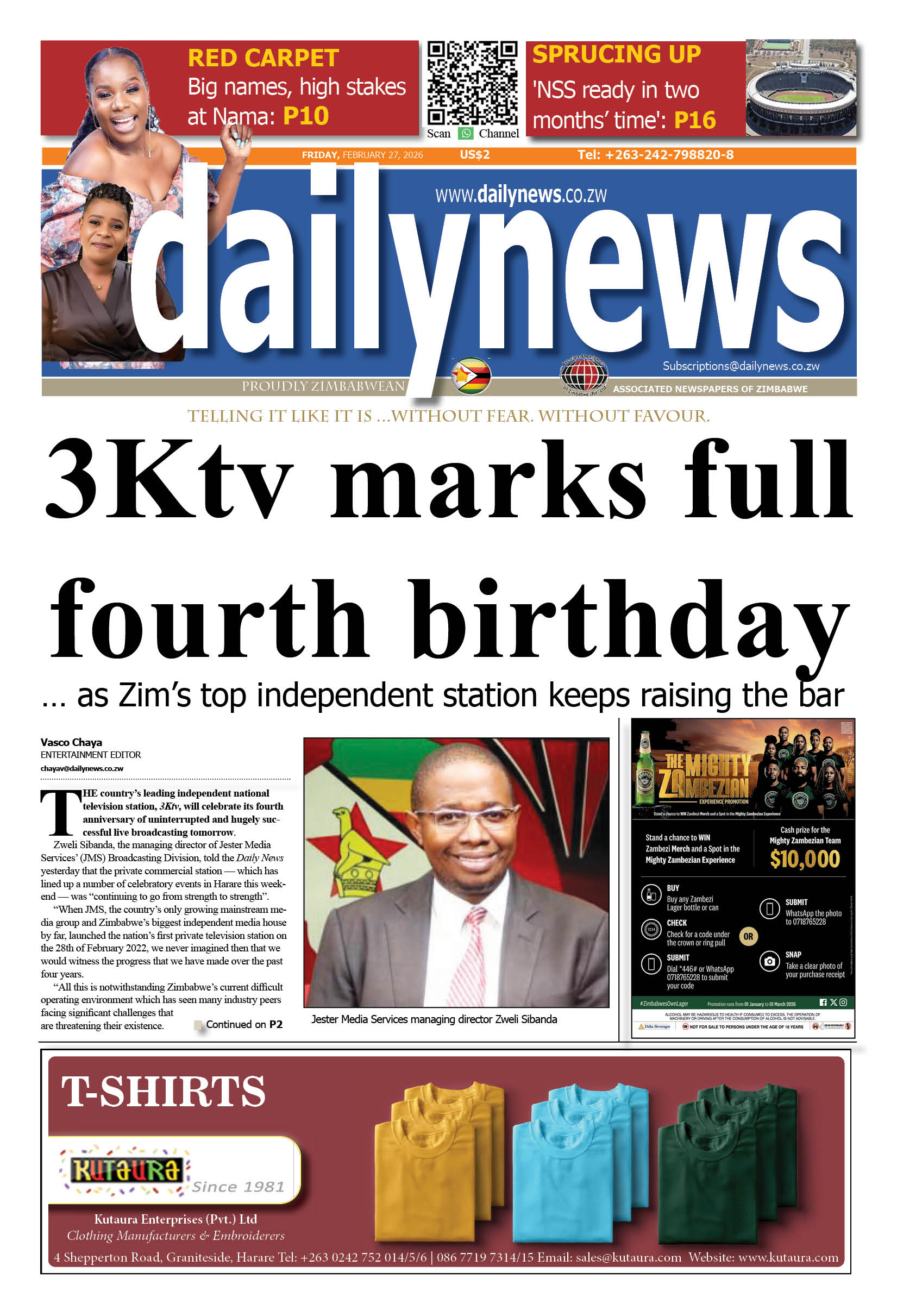 Friday 27 February 2026